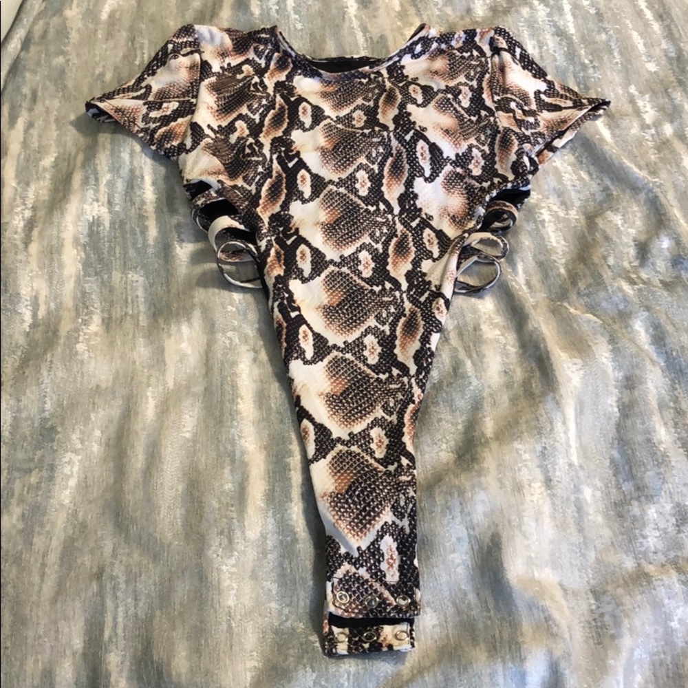 Snakeskin Bodysuit/Bathing Suit